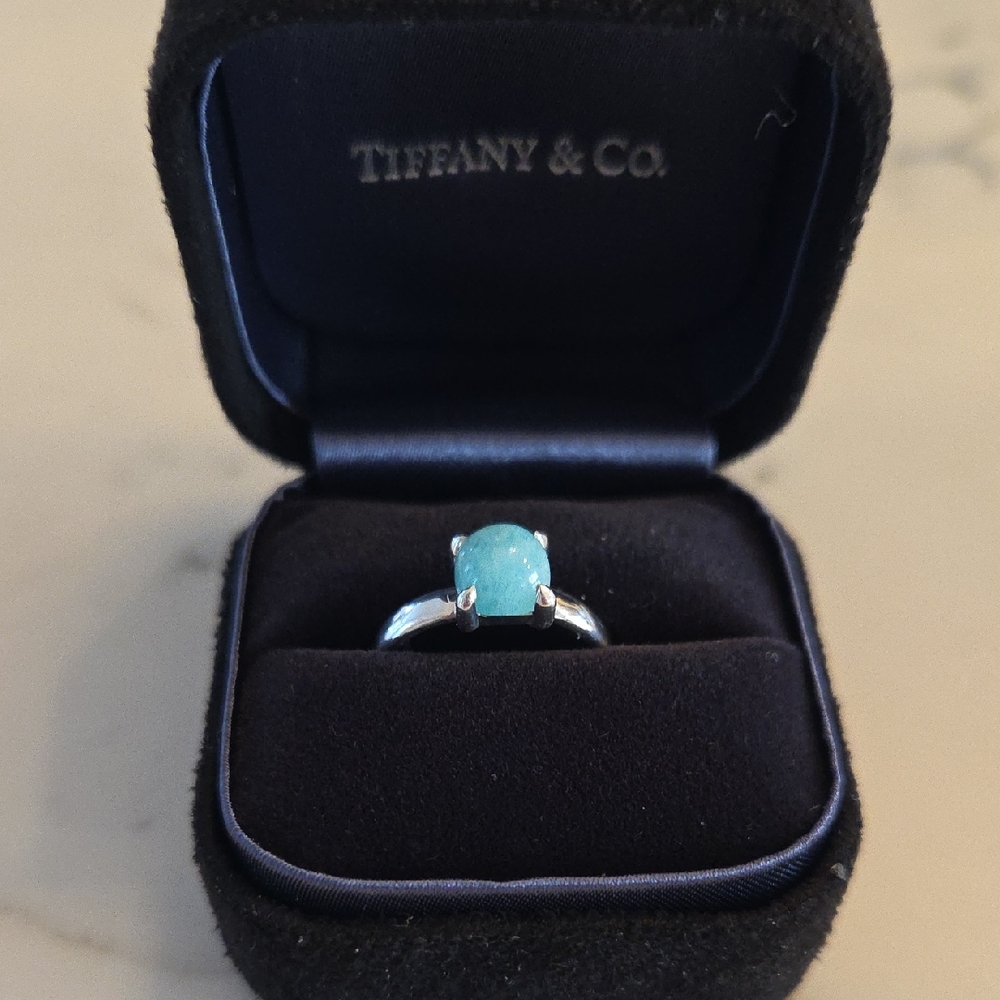 Tiffany and Co amazonite 7mm ring